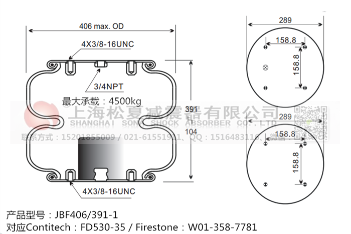 JBF406/391-2橡膠<a href='http://m.shuangyunholdings.com/' target='_blank'><u>空氣彈簧</u></a>
